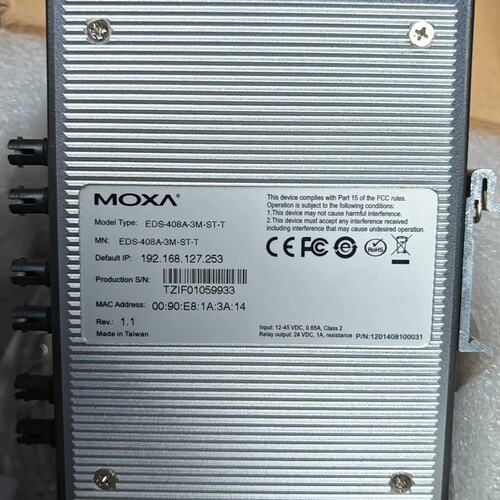 以太网交换机EDS-408A-3M-ST-TEDS-408A-3M-SC-TEDS-408A-SS-SC-T