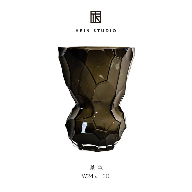 丹麦进口Hein Studio玻璃花瓶小众不规则艺术装饰摆件北欧插花器