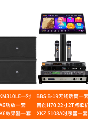 JBL KM310LE/KEM3100LE KTV音响音箱卡拉ok点歌家用舞台会议影院