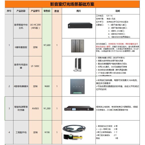 领控智能影院中控HC100/HC200家庭影院快思聪/control4/ICLICK