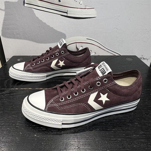 CONVERSE匡威Star Player76红棕色星箭男女休闲复古板鞋 A05621C