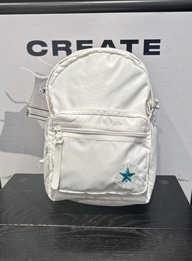 CONVERSE匡威新款奶白色男女款双肩背包学生休闲书包10021005-A02
