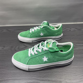 Pro绿色翻毛皮低帮男女休闲滑板鞋 CONVERSE匡威One Star A08481C