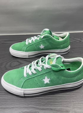 CONVERSE匡威One Star Pro绿色翻毛皮低帮男女休闲滑板鞋 A08481C