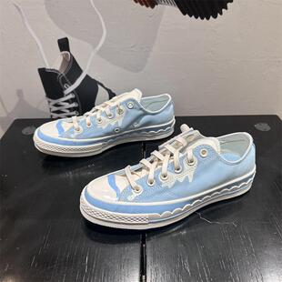 A10948C CONVERSE匡威1970S趣味冰激凌图案男女撞色休闲低帮帆布鞋
