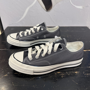 CONVERSE匡威 新款1970S锡器深灰灰色男女复古低帮帆布鞋 A17908C