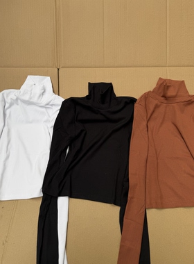 外贸原单Aritzia Wilfred修身显瘦长袖短款T恤女