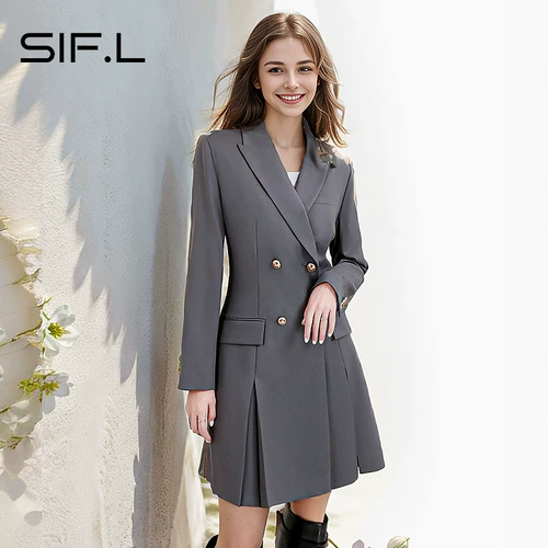 Дизайнерский элитный костюм, небольшое платье, изысканная юбка в складку, изысканный стиль, французский стиль, плиссированная юбка, яркий броский стиль, по фигуре