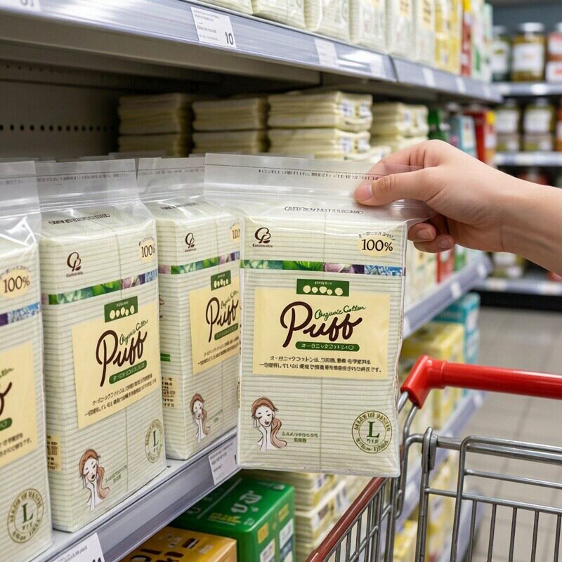 日本化妆棉卸妆CottonLabo L尺寸纯棉亲肤温和120片原装进口本土