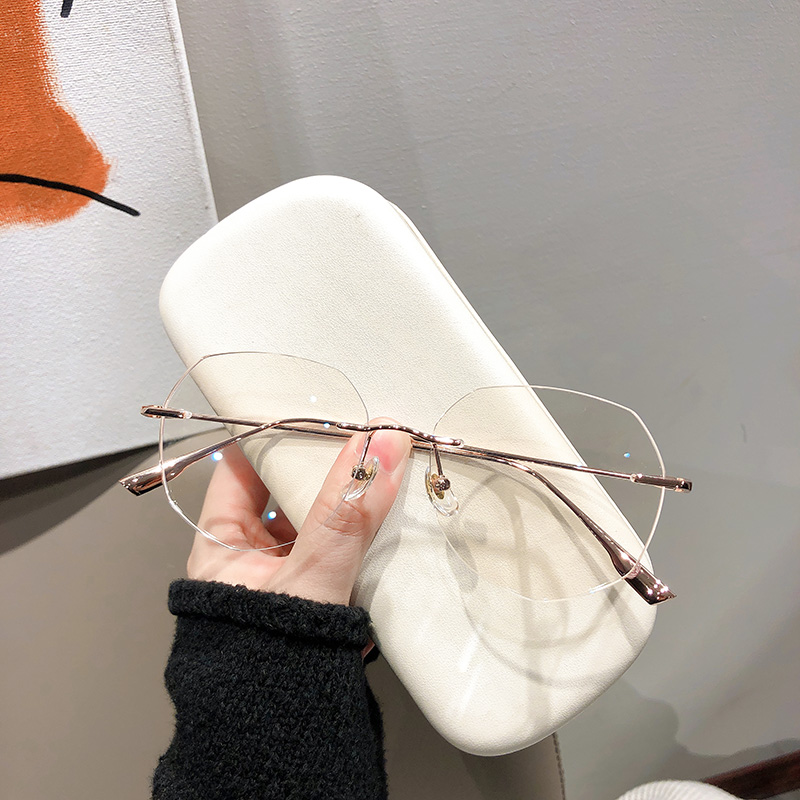 多边形近视眼镜显脸瘦眼睛框镜架