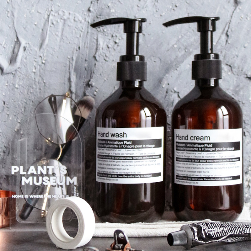 酒店洗发水沐浴露分装瓶护发素空瓶子洗浴宾馆高档按压式洗手液瓶