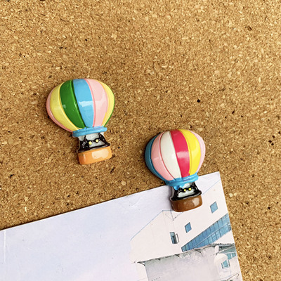 2个 热气球彩色降落伞软木留言照片墙图钉按钉 教室报板布置装饰