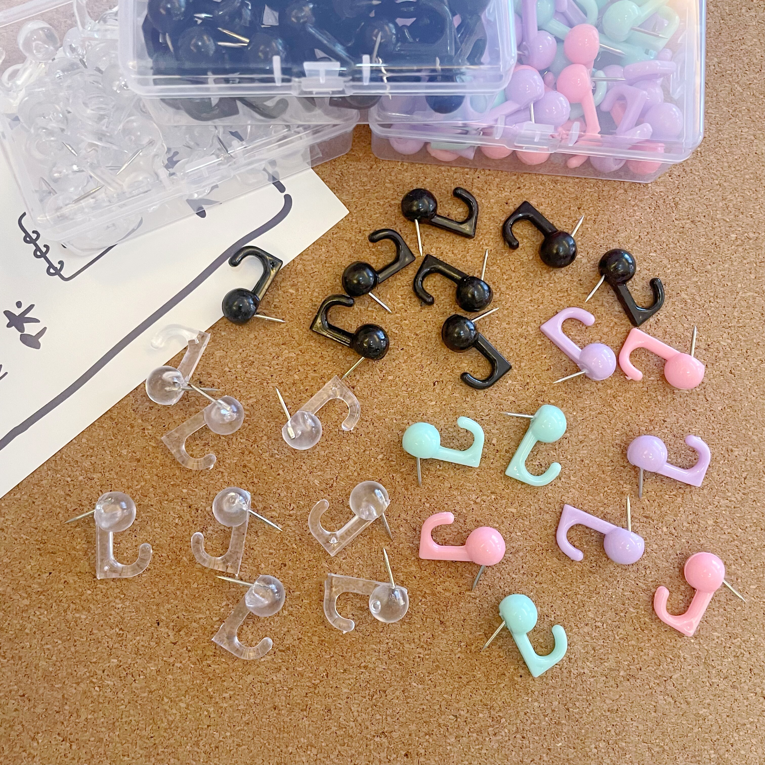 ins马卡龙挂钩图钉软木板固定钉