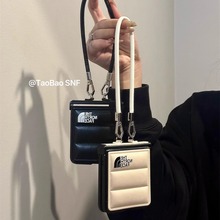 ins潮牌北面羽绒服适用华为pocket2/s折叠屏手机壳小米mixflip创意三星Galaxyzflip6/5/4全包p50pocket情侣款