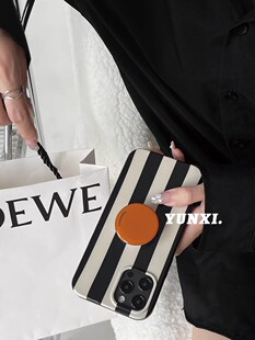 30pro手机壳Pura80 ins文艺气质条纹支架适用华为mate80 70p60菲林p50p40女nova13 11荣耀200