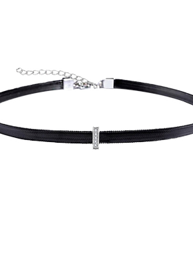 高档微镶项链女短款锁骨颈带