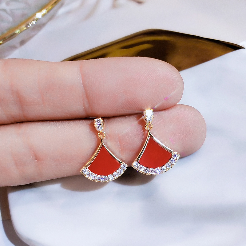 耳钉镀金小众设计感日韩女