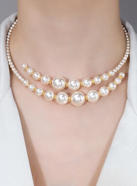 轻奢小众项圈新款珍珠项链