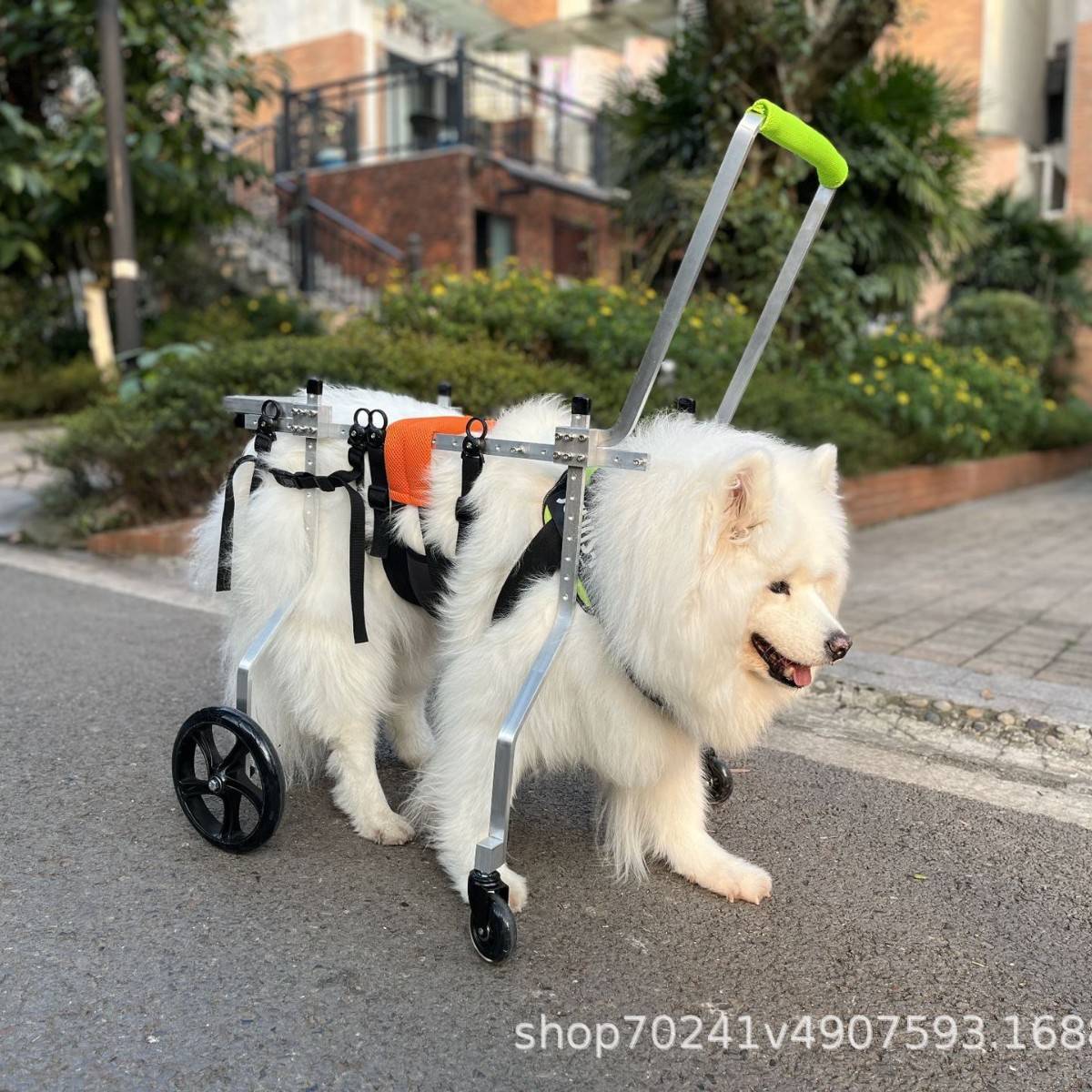 瘫痪犬老年犬轮椅拉布拉多阿拉斯加金毛四轮狗轮椅残疾狗车大型犬