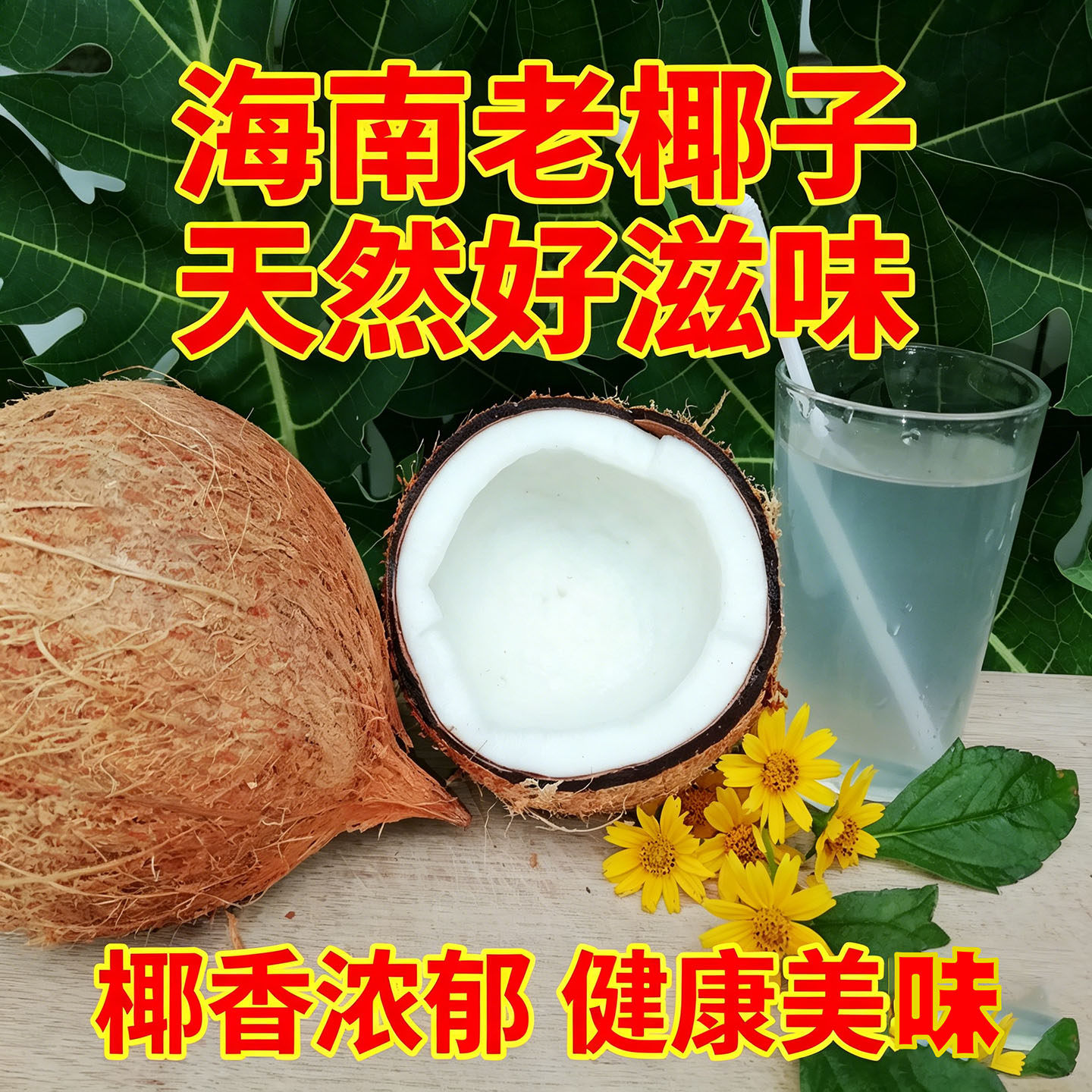 正宗海南水果老椰子精选超大