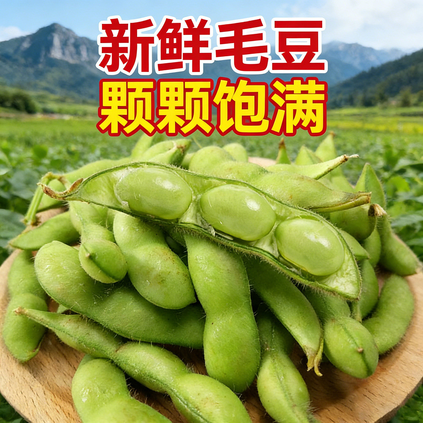 云南农家自种高山毛豆新鲜带壳大青豆现摘现货当季时令蔬菜包邮