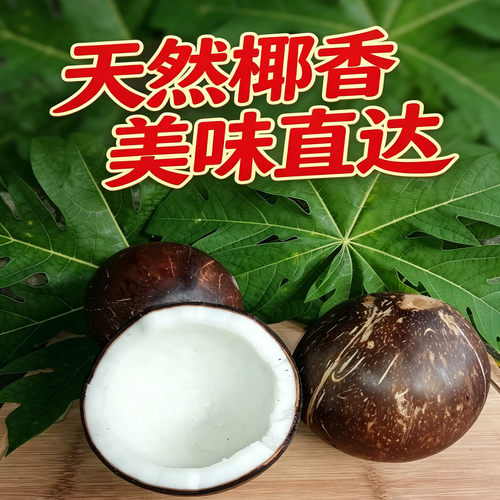黑壳牛奶椰皇椰肉厚实奶香味足