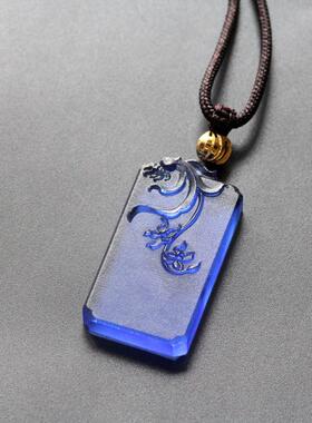 琉璃梅 兰  竹 菊小方牌吊坠四种款式毛衣链挂件