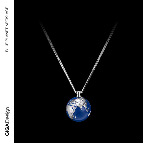 CIGAdesign玺佳蓝色星球项链