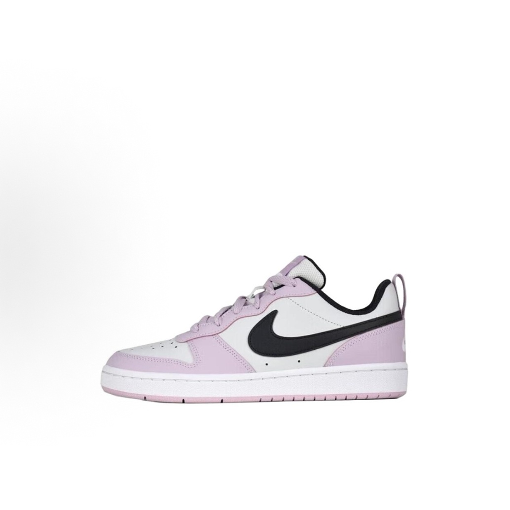 Nike Court Borough Low 2 皮革 舒适百搭 低帮 儿童板鞋 浅紫色