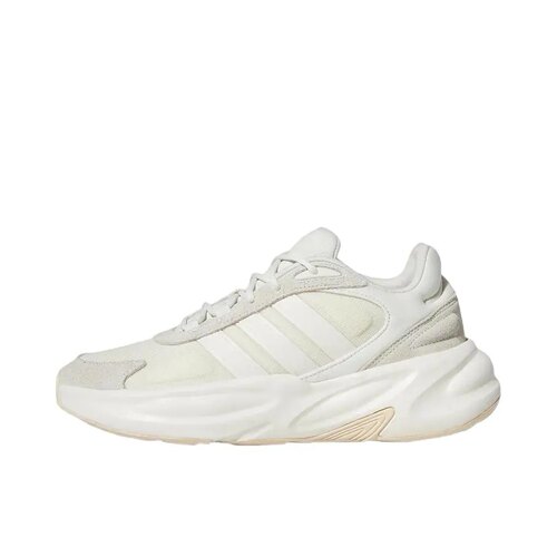 阿迪达斯舒适百搭织物耐磨低帮跑步鞋女款/米色/追赶仓