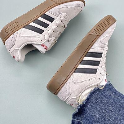 adidas D-PAD Classic 防滑耐磨 舒适减震 低帮 百搭运动休闲板鞋