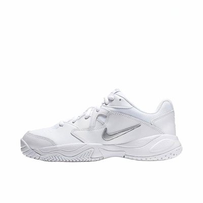 耐克Nike Court Lite 2舒适百搭耐磨透气低帮休闲网球鞋女款白色