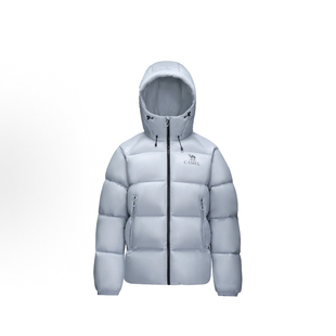 骆驼黑钻5PRO防风连帽保暖拒水防静电700蓬松度羽绒服A35WR07006