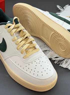 Nike Court Vision 1 LO NCPS 低帮 板鞋 男女同款 帆白绿