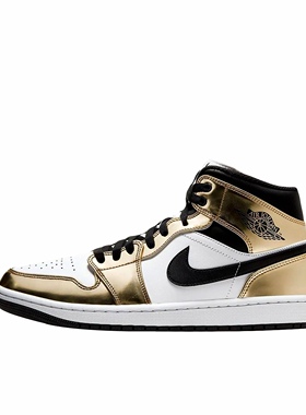男女鞋Air Jordan1 Mid AJ1小伦纳德液态金篮球鞋临远仓