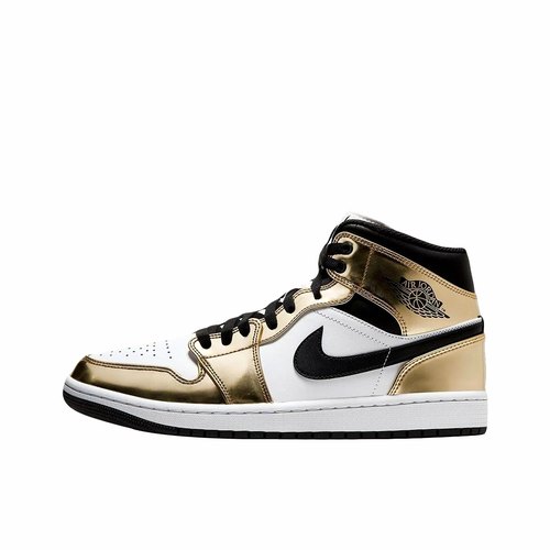 男女鞋Air Jordan1 Mid AJ1小伦纳德液态金篮球鞋临远仓