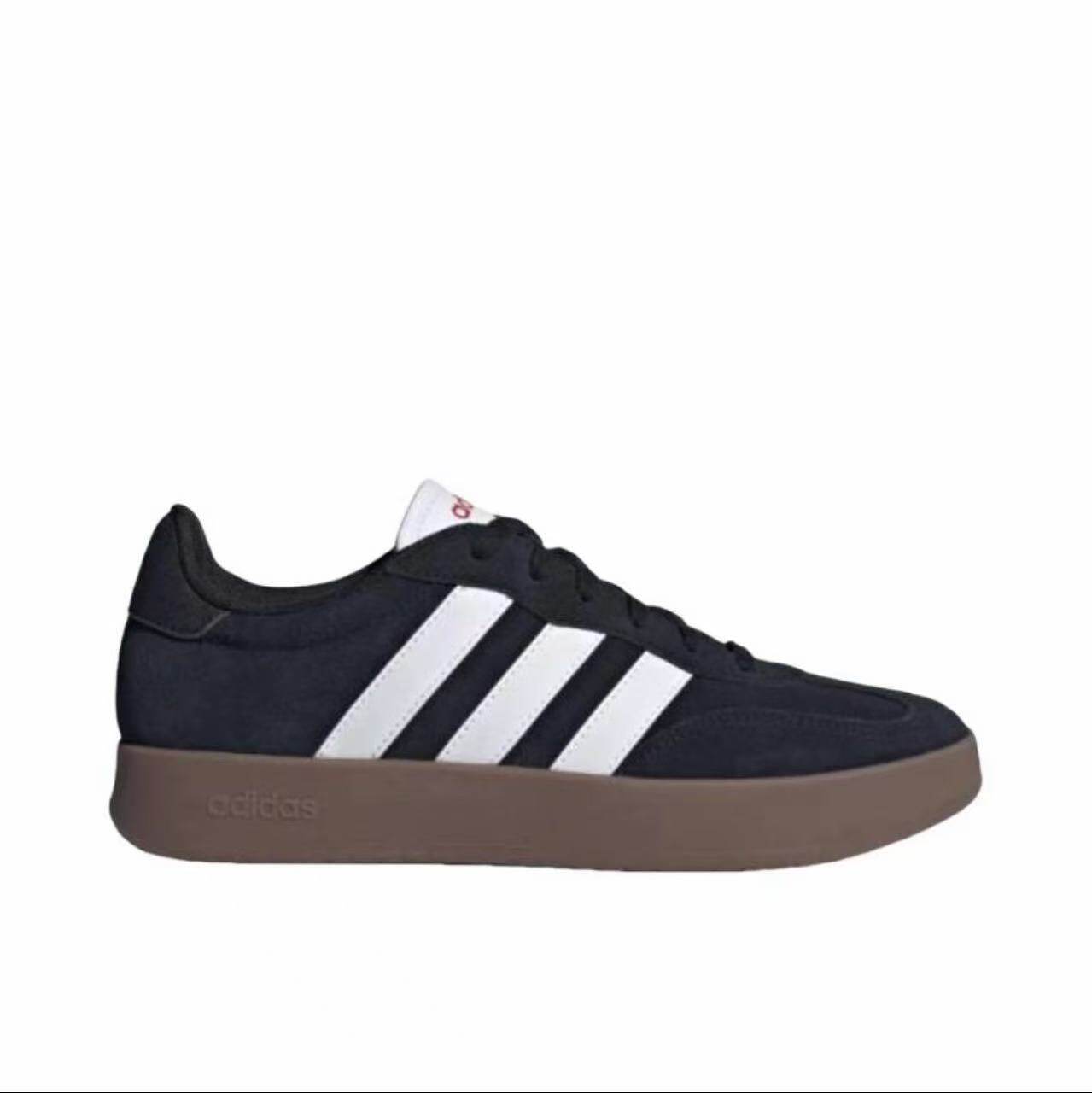 adidas Barreda T头鞋德训鞋板鞋低帮牛剖层革薄底JQ4235//本阁仓图片