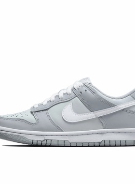 Nike Dunk防滑耐磨复古运动轻便板鞋GS/灰白/黑色/佛山仓