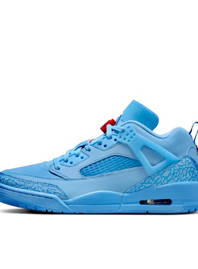 耐克Air Jordan Spizike临远仓 Low斯派克蓝色低帮复古篮球鞋