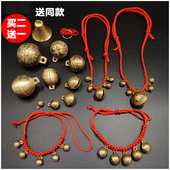 小狗狗铃铛项圈挂件宠物小号大号铜铃铛超响清脆复古虎头黄铜