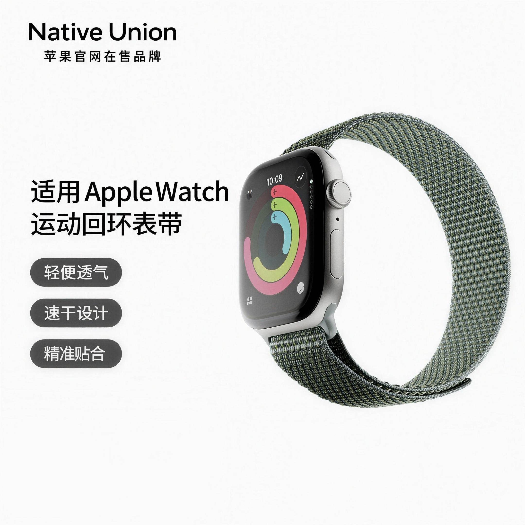 NativeUnion回环式尼龙编织表带图片
