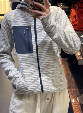 BP自制 P塔平替R1系列 Z型编制 男女阳离子透气户外连帽抓绒卫衣