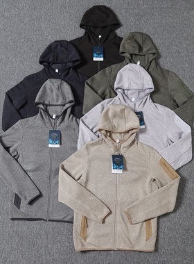 BP自制 鸟家经典款户外连帽抓绒卫衣 平替款压胶运动拉链保暖夹克