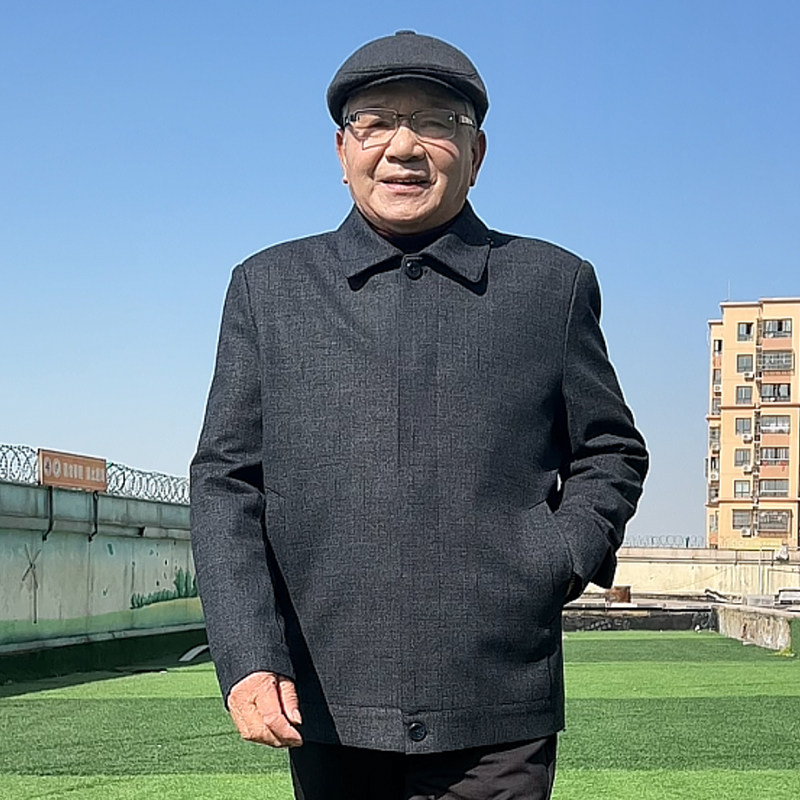 翻领春秋款宽松版茄克衫