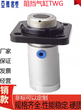 亚德客型材阻挡气缸TWG/TTG/32/40/50/10X15X20X25X30-SC/B/R/K-F