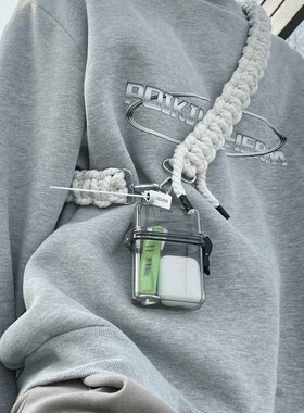 vibe麻绳斜挎包链条diy手工编织包带stefan风小众ins潮嘻哈裤链