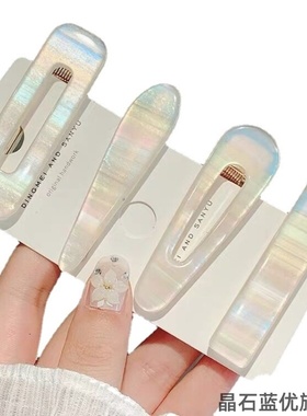 简约护士帽边夹一字夹发