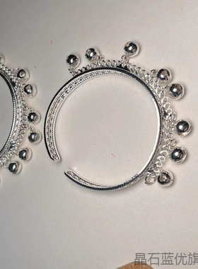 苗族脚镯民族特色舞台苗银手镯脚