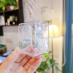 适用小方糖娃包翻盖挂机迷你泡泡特展小方方糖耳机土人ins立体