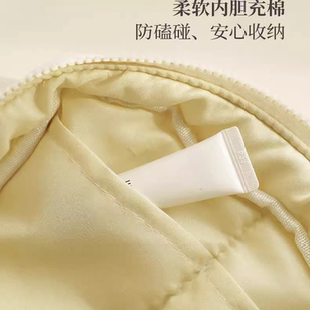 适用笔袋套装相机收纳袋简约化妆品手包小号闭合布艺加厚内衣裤